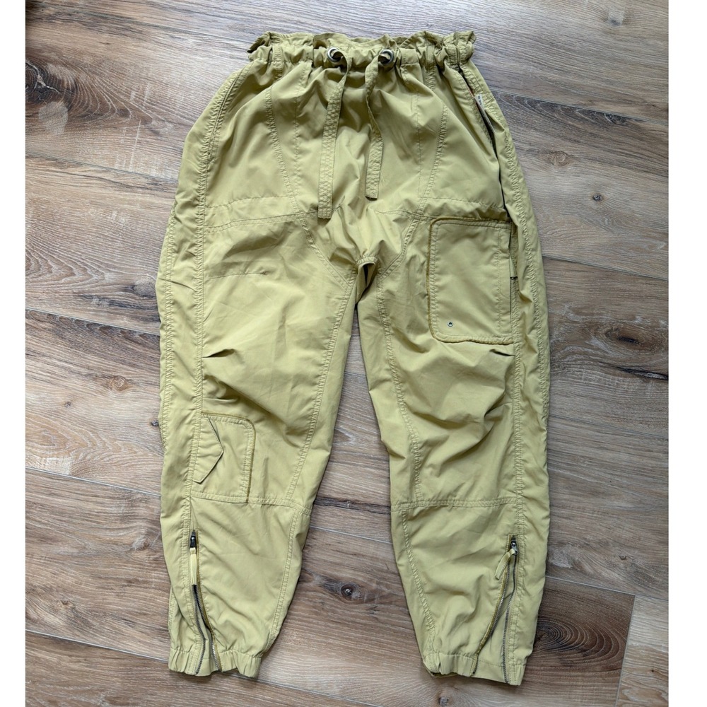FP Movement Parachute Crop Pants Womens XS Paperbag Waist Balloon Leg Baggy